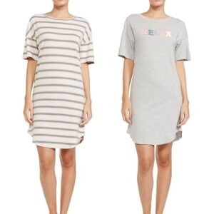 Marks & Spencer Women's Cotton Mid Thigh Length Modern Regular Night Shirt