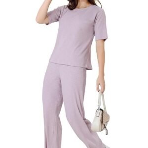 Soulemo Solid Tunic with Trousers Co-Ords for Women/Cord Set for Women 1704