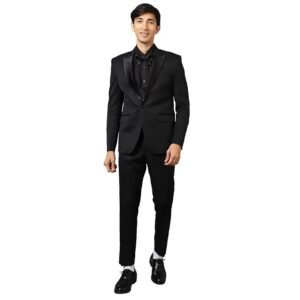 WINTAGE Men's Tuxedo Black 3PC Suit