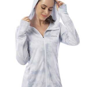 KPSUN Women's UPF 50+ UV Sun Protection Clothing Zip Up Hoodie SPF Long Sleeve Sun Shirt Fishing Hiking Outdoor Jacket