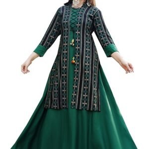 DSS FASHION Women Printed Cotton Rayon Blend Anarkali Kurta