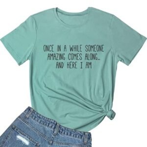 BLACKMYTH Women's Graphic Funny T Shirt Cute Tops Teen Girl Tee