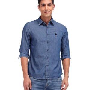 U.S. Polo Assn. Denim Co. Men's Solid Slim Fit Shirt