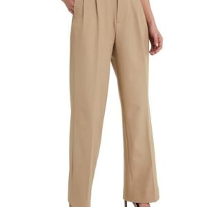 Amazon Brand - Symbol Women's Wide Leg Formal Trouser (High Rise | Ankle Length |Formal Pants | Office Wear | Available in Plus Size)