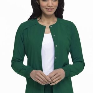 Dickies EDS Essentials Women Warm Up Scrubs Jacket Snap Front DK305