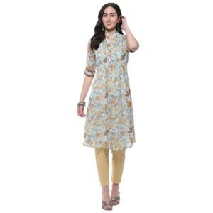 BIBA Women's Polyester Straight Fit Kurta