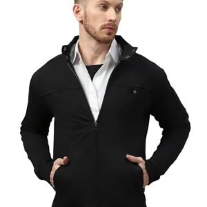 Dream of Glory Inc. Men's Standard Length Cotton Blend Solid Regular Jacket