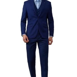 Van Heusen Men's Wool Blend Single Breasted-2 Button Suit Dress Set