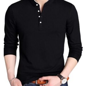 YTD Mens Summer Slim Fit Pure Color Short Sleeve Polo Casual T-Shirts
