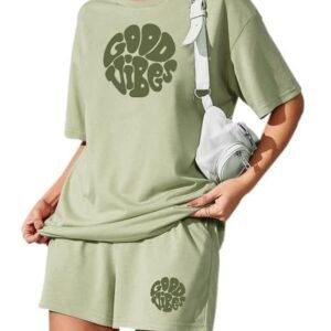 KSHS Women's Cotton Printed Night Suit Set of Top & Shorts