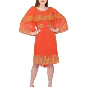 A C C Women Western Party Sequin Beaded Short Dress